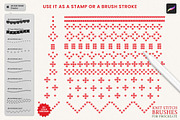 Knit Stitch Brushes for Procreate, a Brush Add-On by Julia Dreams (Thumbnail 5 of 6)