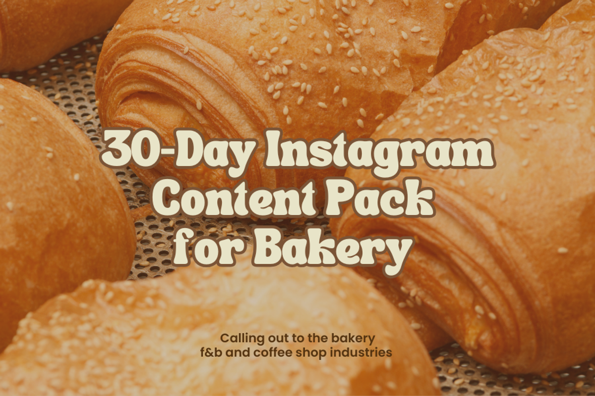 30-Day Bakery Content Templates, a Social Media Template by Moodwave Studio (Photo 3 of 9)