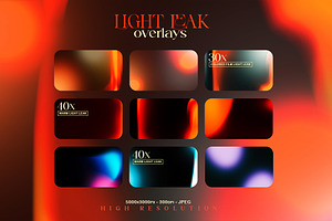 100 Light Leak Lomo Overlays Pack