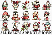 Whimsical Fluffy Christmas Birds, an Illustration by Canvas Craft (Thumbnail 3 of 5)