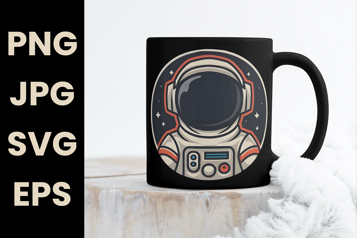 Minimalist Astronaut Space Lover SVG, a Graphic by KA7-Designs (Photo 3 of 3)