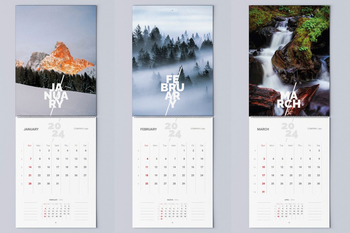 New Business Wall Calendar 2024, a Print Template by Simbos (Photo 2 of 5)
