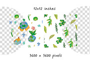 Kids Crayon Eco Icons Seamless Patte, a Pattern Graphic by Lucyinyourheart (Thumbnail 6 of 10)