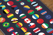 Circle Flags (230 - AI, PDF, PNG), a Solid Icon by alpercakici (Thumbnail 3 of 5)