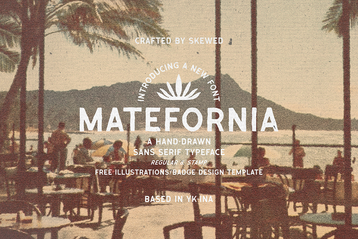 Matefornia Typeface, a Font by skewedstd (Photo 1 of 10)