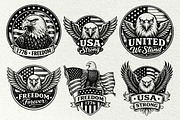 Independence Day Eagle Graphics, an Animal Illustration by DENIDigitalArtSudio (Thumbnail 4 of 7)