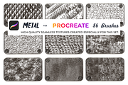 Metal brushes for Procreate, a Brush Add-On by Graphics Resources (Thumbnail 11 of 15)