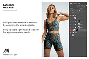 Fashion Mockup Women's Activewear 01, an Apparel Mockup by Andrea Muller (Thumbnail 4 of 7)