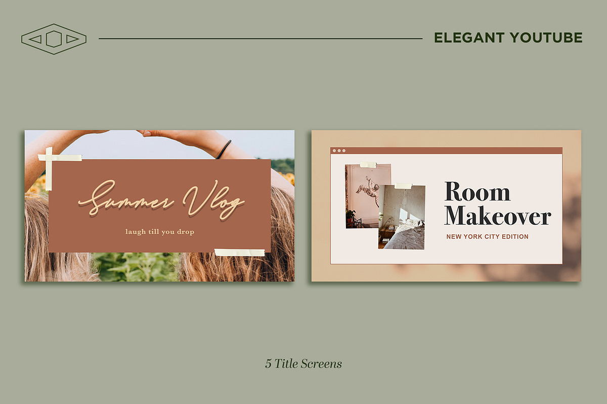 Elegant Youtube Branding Kit, a Social Media Template by Tangerine Nation (Photo 11 of 16)