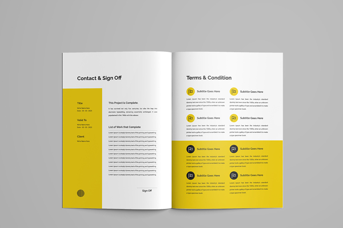 Clean Social Media Proposal Design, a Brochure Template by mijli (Photo 18 of 21)