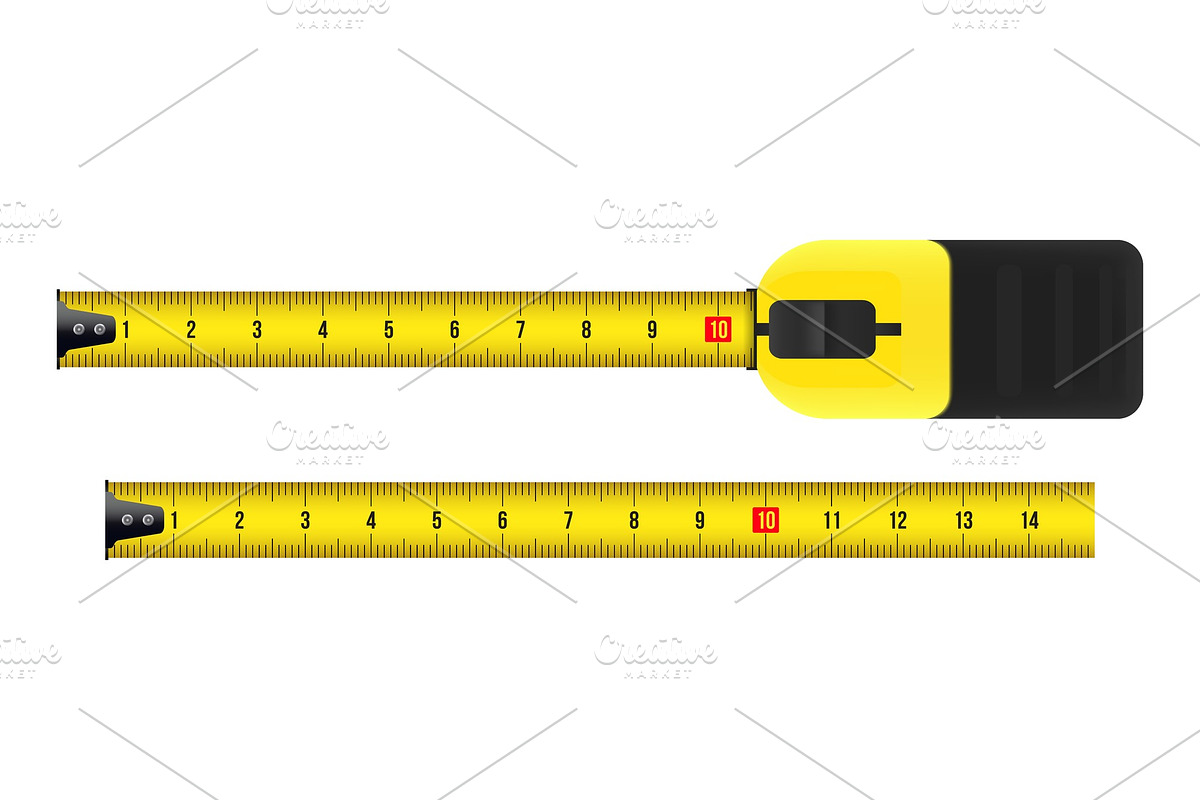 Tape measure, measuring tool, ruler., an Object Illustration by HAPPY VECTOR
