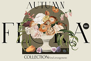 AUTUMN FLORA watercolor floral fall, a Seasonal Illustration by Lana Elanor (Thumbnail 1 of 11)