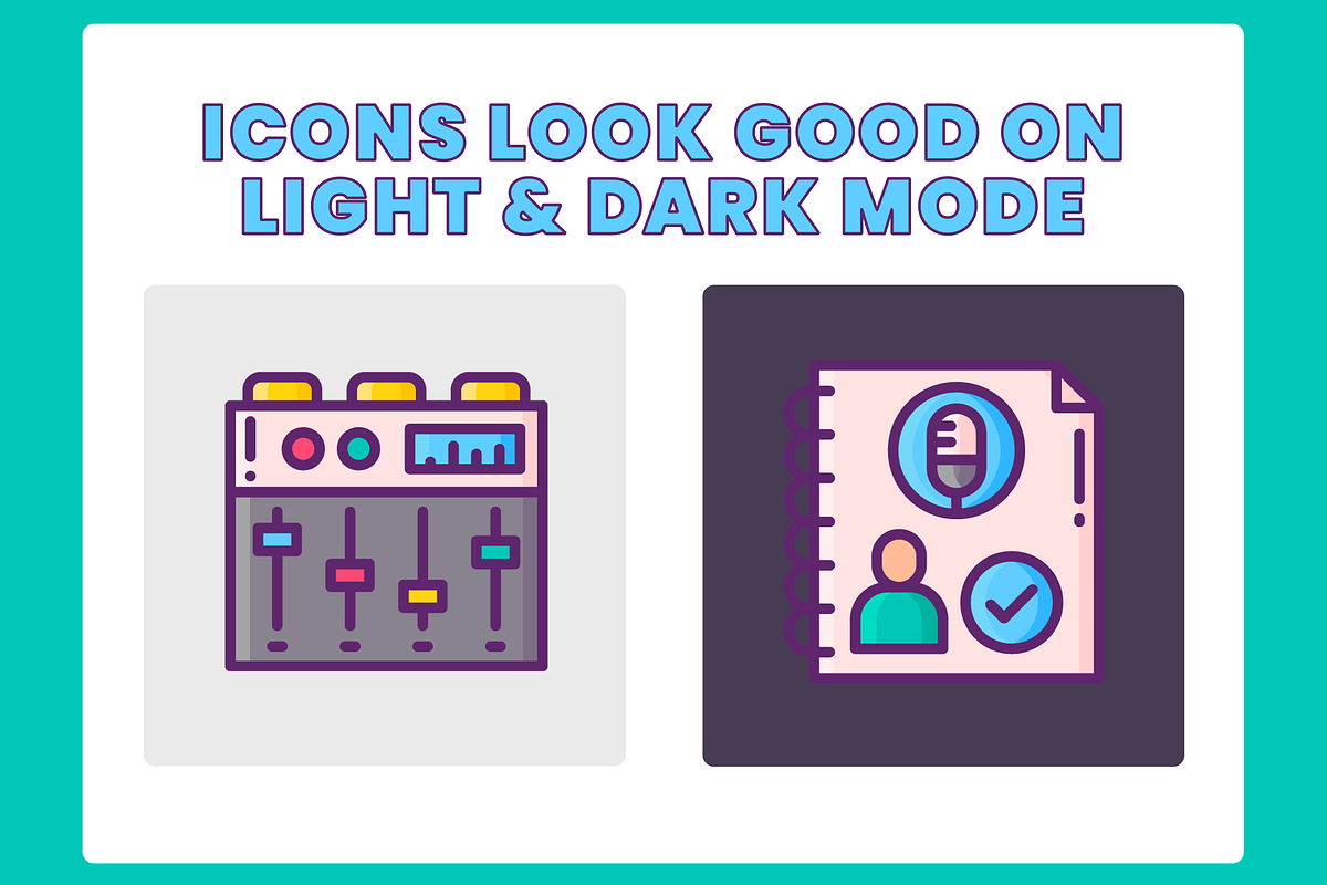 90 Podcasts Icon Set Icons, a Solid Icon by Flat Icons (Photo 7 of 7)