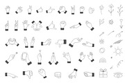 Vector Hand Illustrations, an Illustration by aivos (Thumbnail 2 of 3)