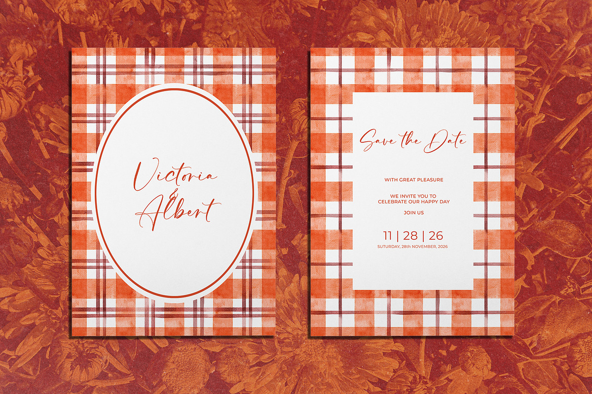 Amber Plaid & Stripe Patterns, a Decorative Illustration by YarovaArt (Photo 4 of 14)