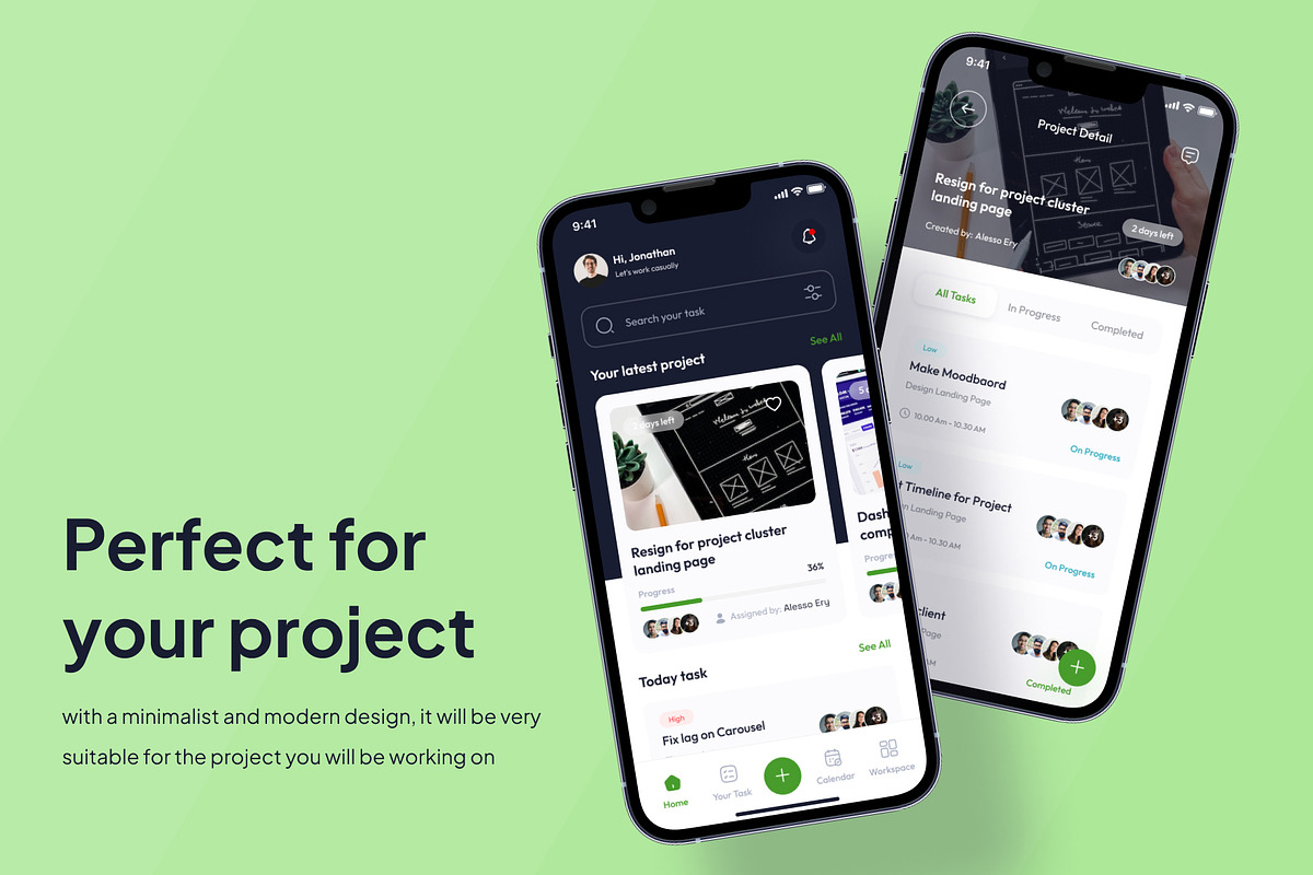 Notoan - Project Management App Ui, an App Template by Minialis (Photo 3 of 6)
