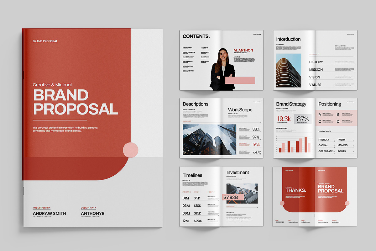 Brand Proposal Brochure Template, a Brochure Template by Oriofix (Photo 2 of 8)