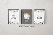 Unicorns and flowers, an Animal Illustration by tatiletters (Thumbnail 6 of 9)