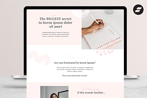 Showit Sales Landing Page Template