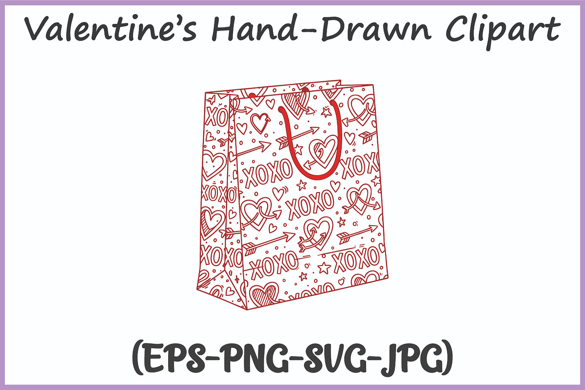 Valentines Doodle Clipart SVG Bundle, a Seasonal Illustration by Gfx Expert Team (Photo 11 of 15)