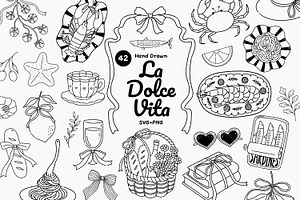 La Dolce Vita: Italian Clipart