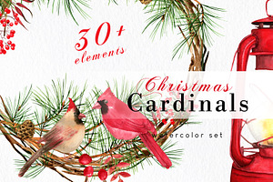 Christmas Cardinal Clipart