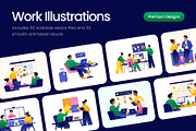 90 Work Flat Bundle, a Work Illustration by Prosymbols (Thumbnail 1 of 10)
