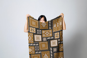 Ethnic Moroccan Patchwork Pattern