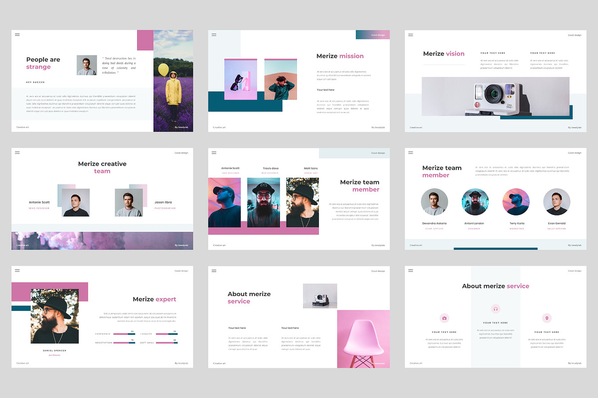 Merize - Business Google Slides, a Presentation Template by BeadyLab (Photo 3 of 6)