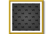 Seamless Vector Pattern. VR Logos, a Pattern Graphic by FineArtStudio (Thumbnail 3 of 3)