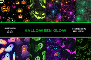 Halloween Glow Digital Paper