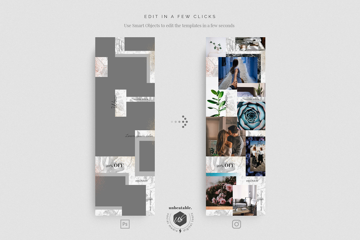 Samora Instagram Posts Layout, a Social Media Template by The Iconic (Photo 4 of 7)