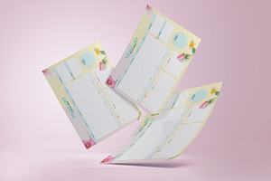 Flowers Inspiration Planner A3