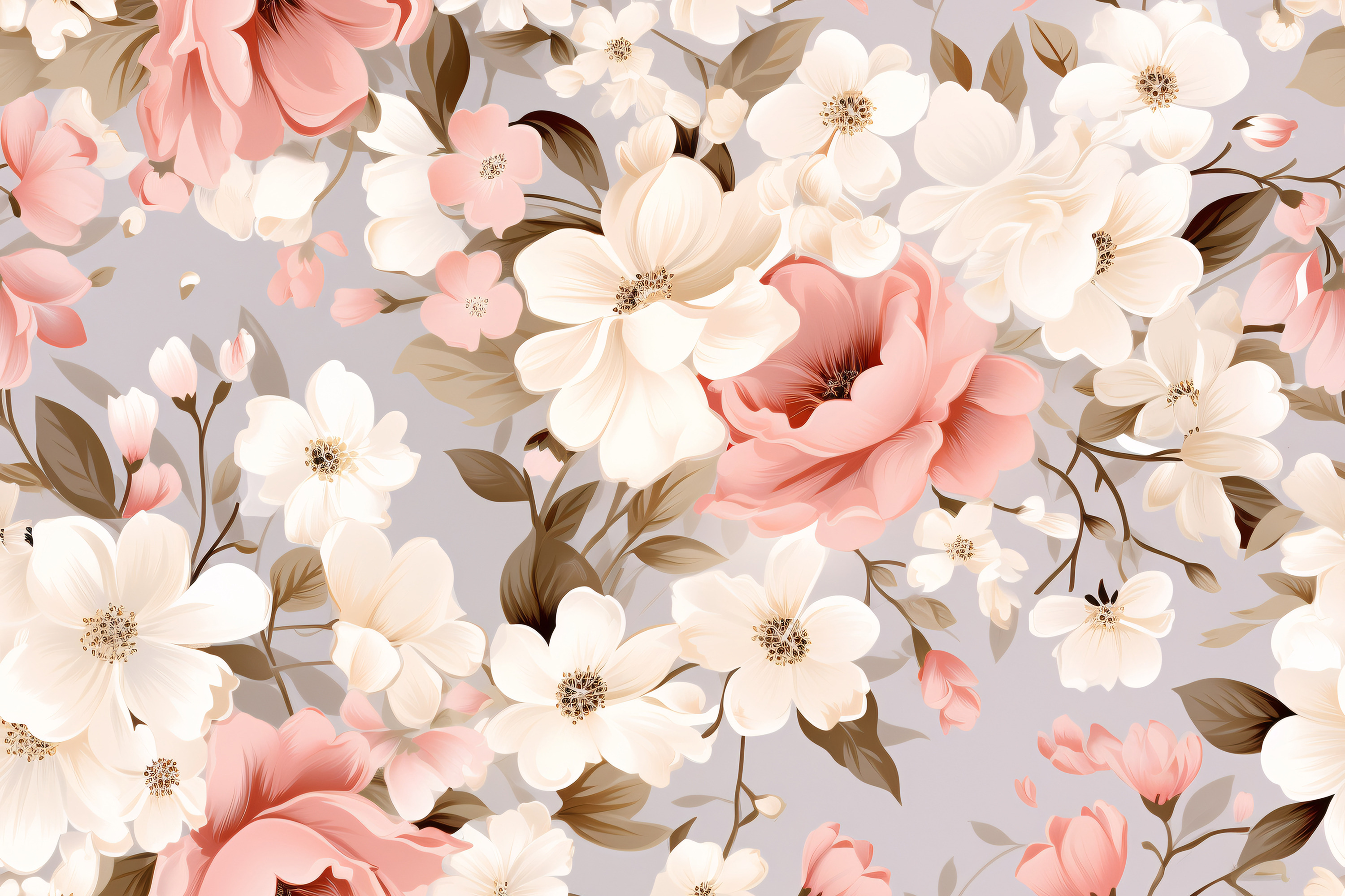 Floral Pattern Tile Background, a Pattern Graphic by shahsoft