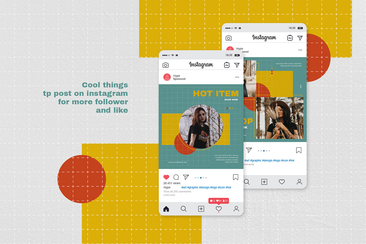Hype - Instagram Pack, a Social Media Template by uyo66 (Photo 4 of 7)