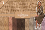 Natural Burlap Seamless Textures, a Texture Graphic by Creative Matrix82 (Thumbnail 1 of 4)