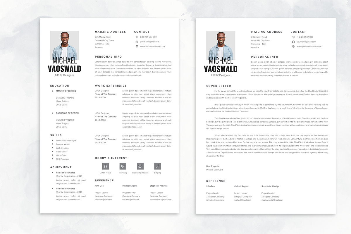 CV Resume, a Resume Template by Neermana (Photo 2 of 2)