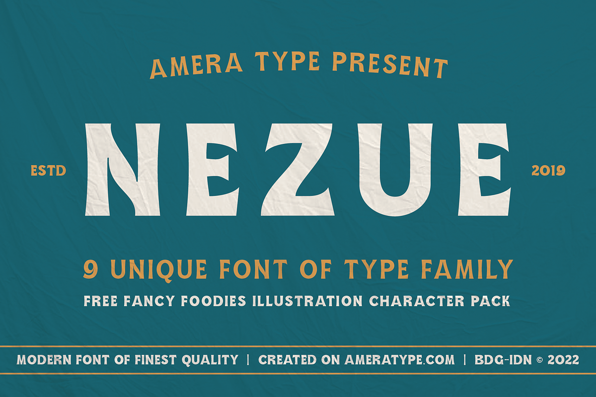 Nezue, a Font by Amera Type (Photo 1 of 10)