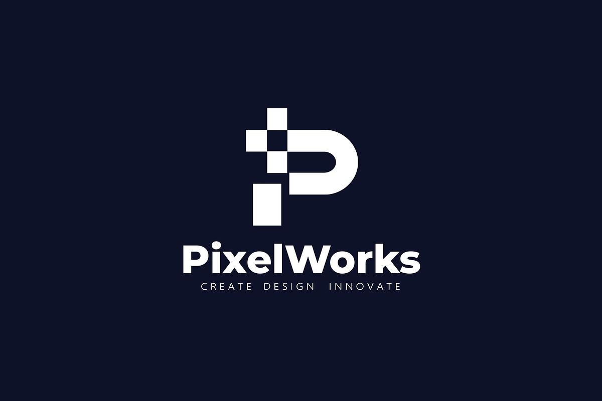 PixelWorks Technology Logo Template, a Branding & Logo Template by SANB (Photo 2 of 3)