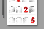 Wall Calendar 2025 to 2028, a Stationery Template by ContestDesign (Thumbnail 4 of 6)