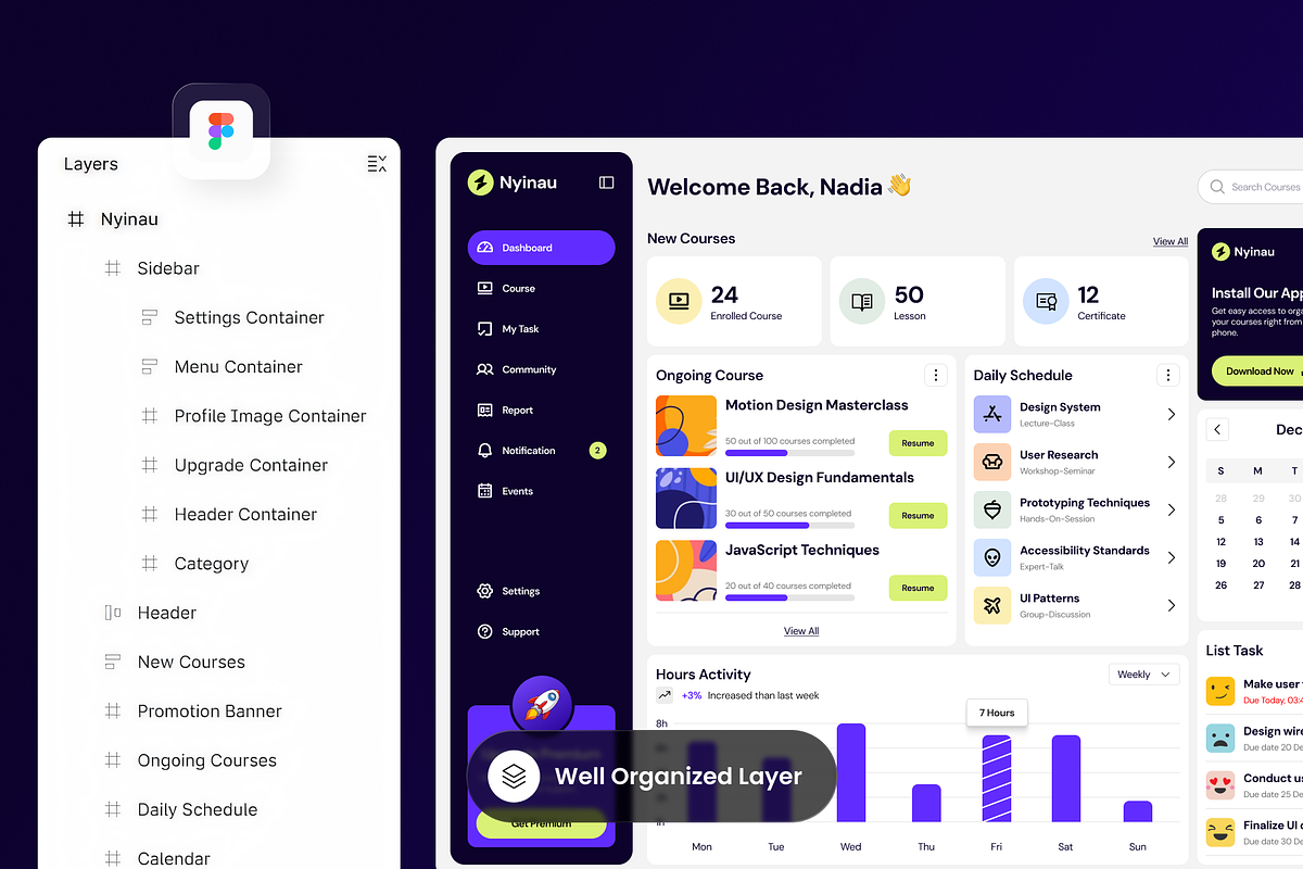 Nyinau - Educational Dashboard preview 2
