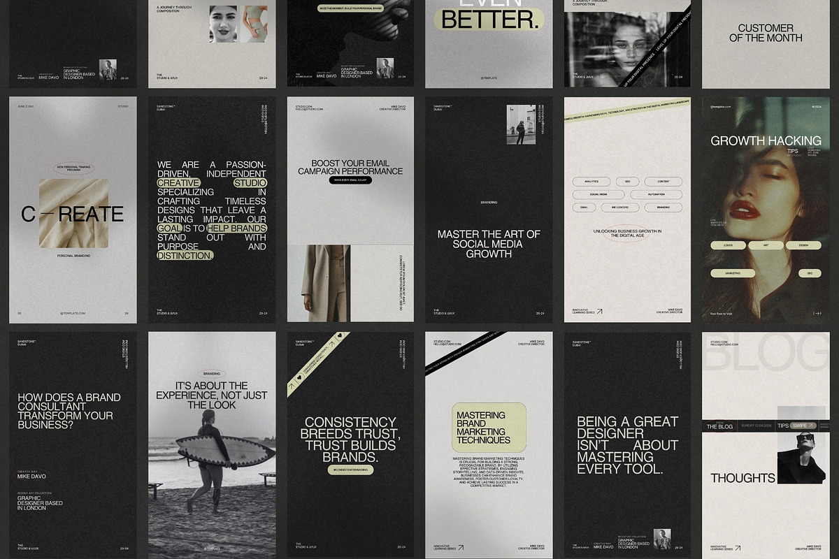 Aesthetic Story Instagram Template, a Social Media Template by Prapti Design (Photo 4 of 9)