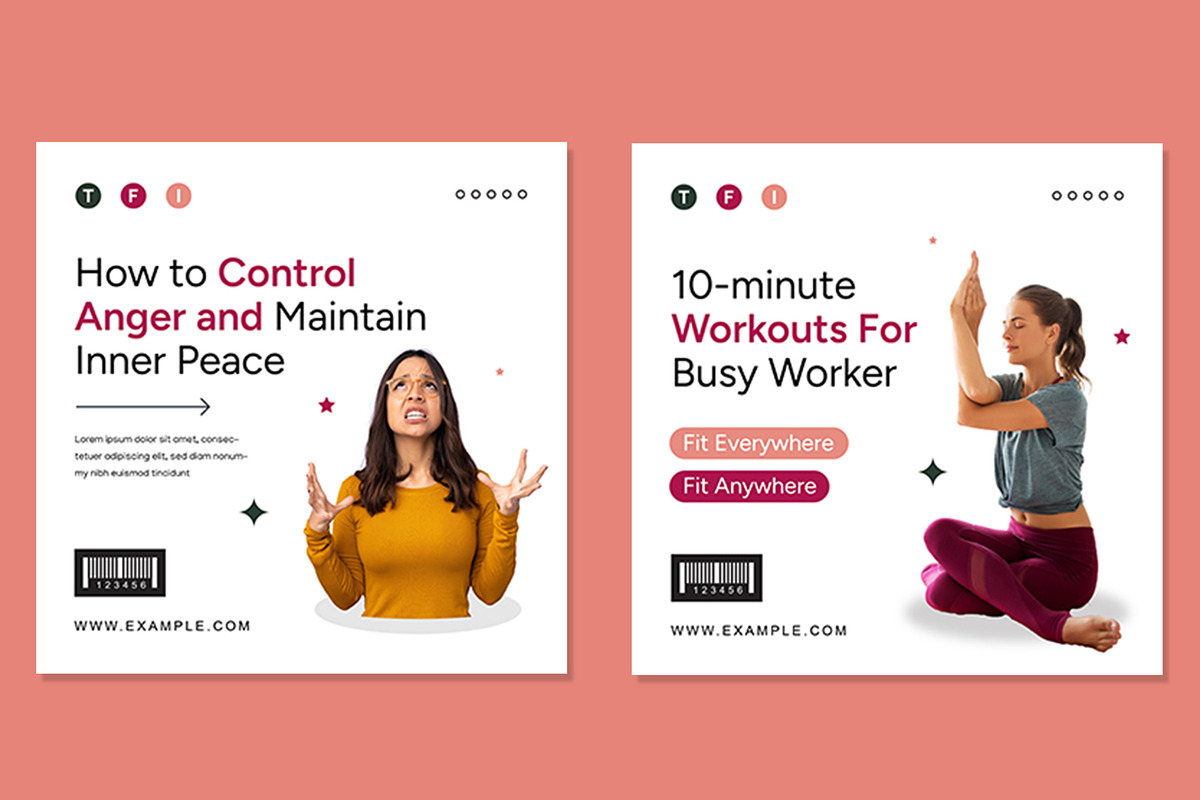Health Tips Social Media Post, an UI Kit Template by CreativeShaper (Photo 2 of 3)