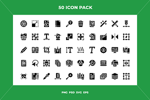 Editorial design icons, an Outline Icon by Wencory