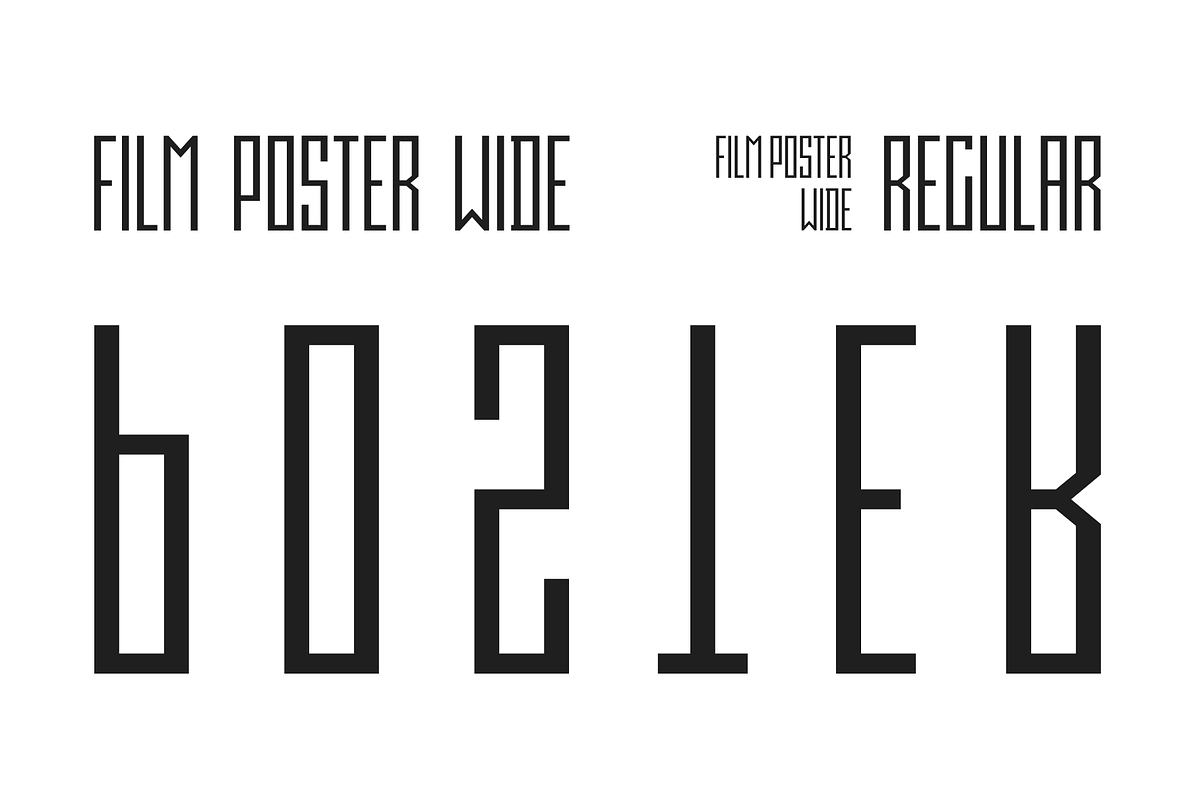 Film Poster Wide |3 fonts