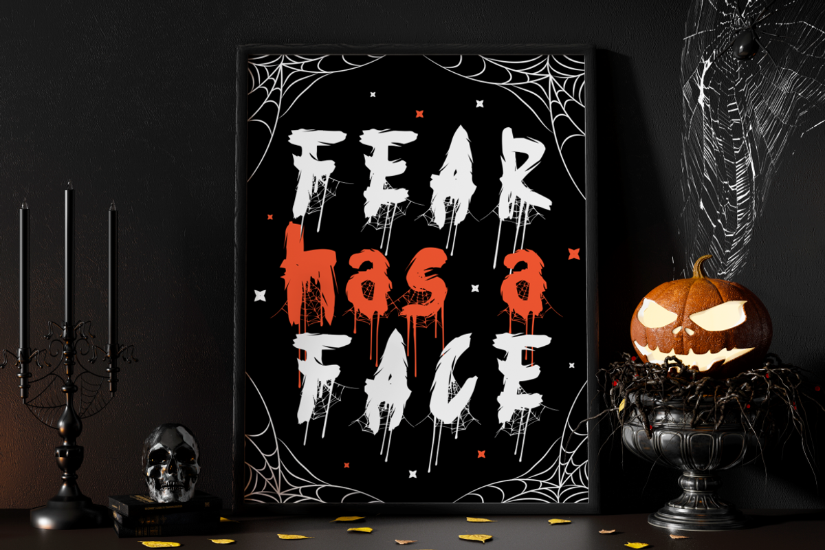 Black Thread Horror Font, a Font by PutraCetol Studio (Photo 4 of 5)