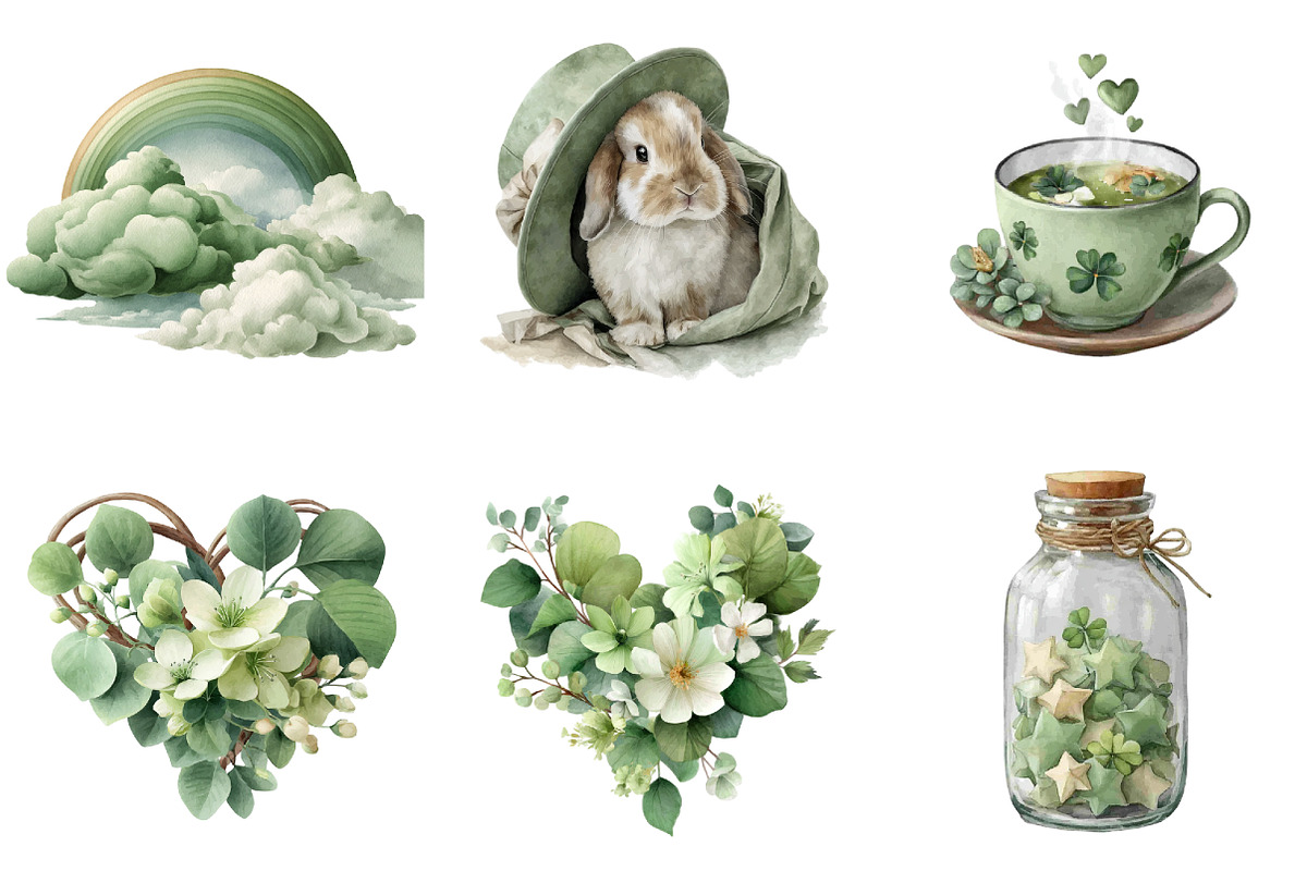 St-patricks Day Clipart Bundle, an Illustration by DreamArtGraphic (Photo 5 of 5)