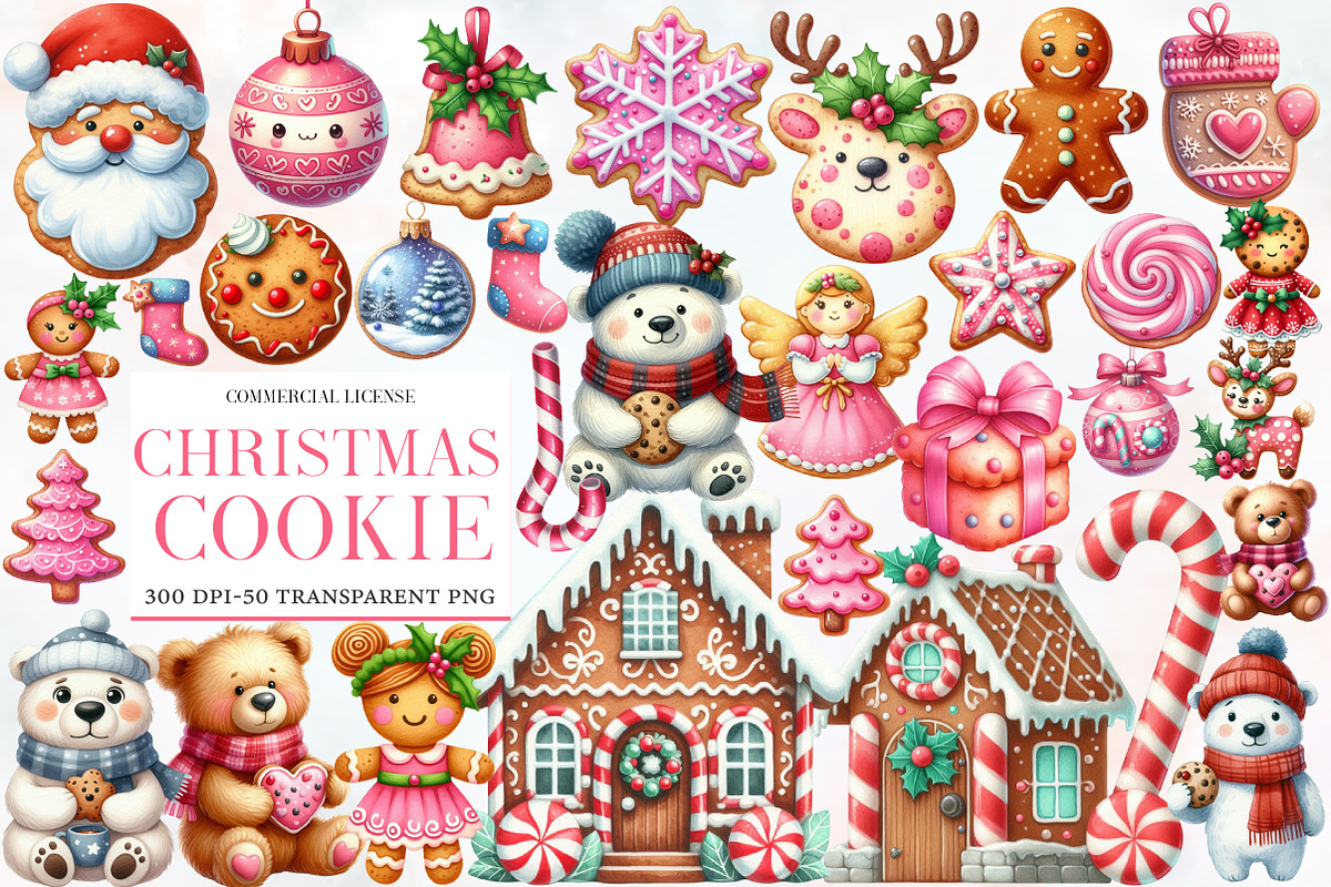 Christmas Cookie Clipart, an Illustration by Designworld (Photo 1 of 5)