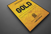 Golden Style Flyer Template, a Flyer Template by Tzochko (Thumbnail 4 of 5)