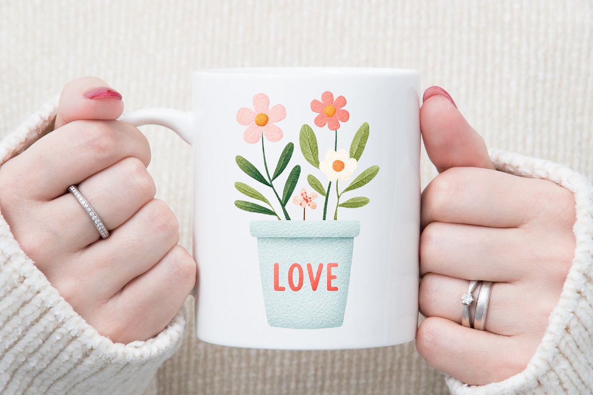 Valentine Clipart Romance Garden Png, an Illustration by Sublimation Artist (Photo 5 of 6)
